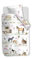 Beddinghouse Beddinghouse Kids Horse Ranch Dekbedovertrek - Multi 100 x 135 - thumbnail