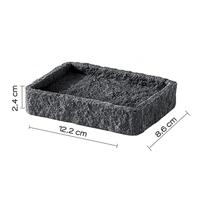 Zeephouder Sapho Aries Vrijstaand 12.2x8.6x2.7 cm Polyresin Antraciet - thumbnail