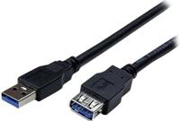 StarTech.com 1,8m SuperSpeed USB 3.0 Verlengkabel A naar A - Zwart M/F - thumbnail
