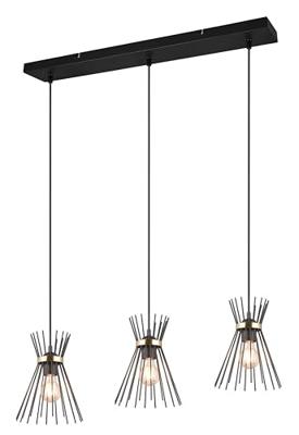 Trio HanglampRod design zwart 3-lichts - R31533080