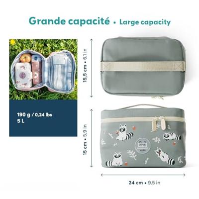 Geïsoleerde lunchtas - MONBENTO - Frosty 5L Raccoon kinderkoeltas