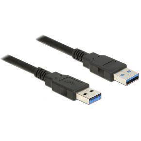 Delock 85064 Kabel USB 3.0 Type-A male > USB 3.0 Type-A male 5,0 m zwart