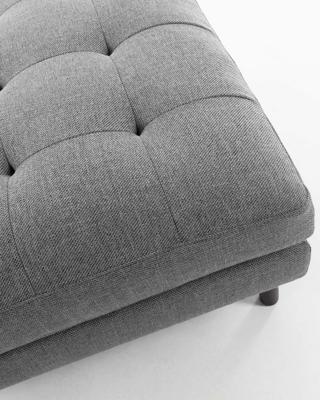 Voetenbank Debra grijs 80 x 80 cm