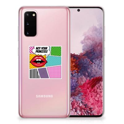 Samsung Galaxy S20 | Sillicone Back Cover | Popart Princess Samsung Galaxy S20 | Sillicone Back Cover | Popart Princess