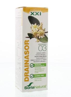 Soria Natural Drainasor XXI composor 03 extract 50 Milliliter Soria Natural Drainasor XXI composor 03 extract 50 Milliliter