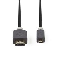Nedis CVBW34700AT20 High Speed Hdmi-kabel Met Ethernet Hdmi-connector - Hdmi-micro-connector 2,0 M Antraciet - thumbnail