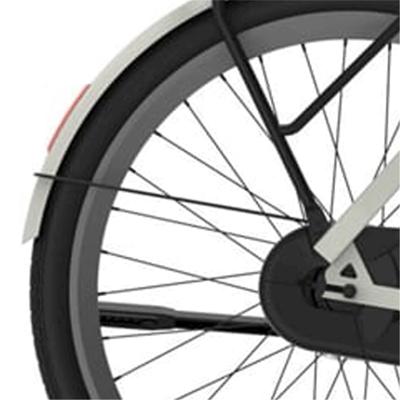 Cortina spatbordstang achter 28 e-nite metallic silver matt