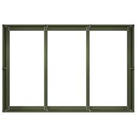 Plantenbak 120x80x40 cm staal olijfgroen - thumbnail