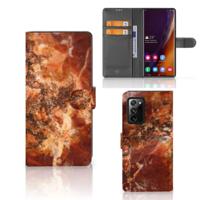 Samsung Galaxy Note20 Ultra | Bookcase | Marmer Bruin - thumbnail