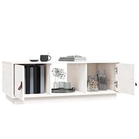 Salontafel 100x50x35 cm massief grenenhout wit - thumbnail
