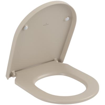 Villeroy & Boch Subway 3.0 Closetzitting Softclose en Quickrelease 43.8x37.4x4.2 cm Mat Almond