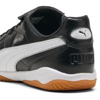 PUMA King Liga Zaalvoetbalschoenen (IN) Zwart Wit Zilver - thumbnail