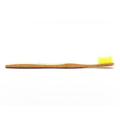 The Humble Co Tandenborstel bamboe adult geel brush soft 1 Stuks