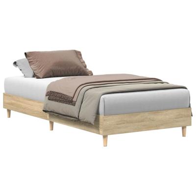 Bedframe zonder matras 90x190 cm sonoma eikenkleurig spaanplaat