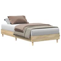 Bedframe zonder matras 90x190 cm sonoma eikenkleurig spaanplaat - thumbnail