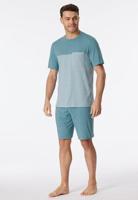 Schiesser Schiesser Pyjama Short bluegrey 181167 52/L - thumbnail