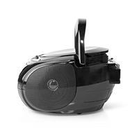 Nedis CD-Speler Boombox / Netvoeding | Stereo | 9 W | FM | Bluetooth® | Zwart | 1 stuks - SPBB100BK SPBB100BK - thumbnail