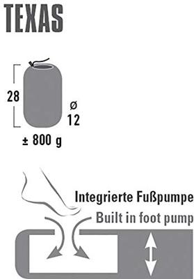High Peak Texas lichtgewicht matras luchtmatras High Peak Texas lichtgewicht matras luchtmatras