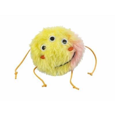 Trixie monster pluche met catnip oranje / geel