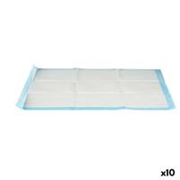 Zindelijkheidstraining-pads voor honden 60 x 90 cm Blauw Wit Papier Polyethyleen (10 Stuks) - thumbnail