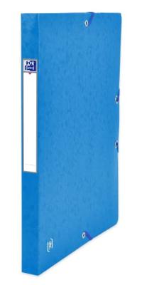 Elastobox oxford top file+ a4 25mm blauw | 12 stuks