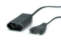 Bachmann 233.186 Stroom Verlengkabel 2.5 A Zwart 5.00 m H03VVH2-F 2X 0,75 mm² - thumbnail