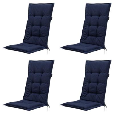Tuinkussen Hoge Rug Panama Indigo (4 stuks) Madison - Madison