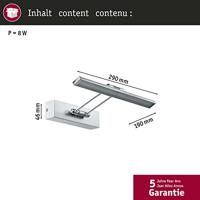 Paulmann Thirty 99894 LED-schilderijlamp 5 W Warmwit Nikkel (geborsteld) - thumbnail