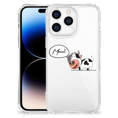 Apple iPhone 14 Pro Max Stevig | Bumper Hoesje | Cow Apple iPhone 14 Pro Max Stevig | Bumper Hoesje | Cow