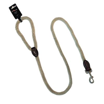 Jack and Vanilla Hondenriem - Rond - Beige - Lengte 135 - Diameter 1,5 cm