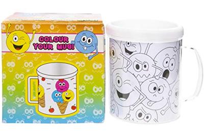 Duckiez Kleur je eigen mok lachgezicht
