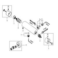 Wiesbaden Cool Touch douchethermostaat chroom - thumbnail