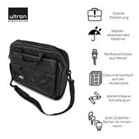 Ultron 371957 notebooktas 39,6 cm (15.6 ) Aktetas Zwart - thumbnail