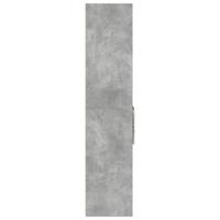 Hoge kast 50x42,5x185 cm bewerkt hout betongrijs - thumbnail