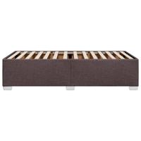 Bedframe zonder matras 80x200 cm stof donkerbruin - thumbnail
