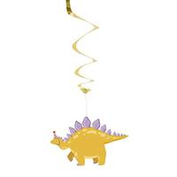 Hangdecoratie Swirls Dino Party (3st) - thumbnail