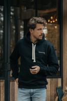 Colourful Rebel Basic Hoodie Zwart Heren - Basic Fit - 460g Katoen - thumbnail