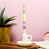 Regenboog Druipkaars En Kandelaar - thumbnail
