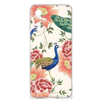 TPU Hoesje voor OPPO A78 5G | A58 5G Pink Peacock TPU Hoesje voor OPPO A78 5G | A58 5G Pink Peacock
