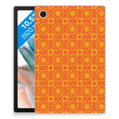 Samsung Galaxy Tab A8 2021/2022 Hippe Hoes Batik Oranje Samsung Galaxy Tab A8 2021/2022 Hippe Hoes Batik Oranje