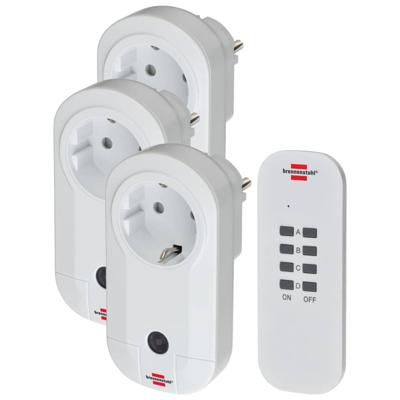 Brennenstuhl RC CE1 3001 1507040 Stopcontactset Draadloos 4-delig Binnen 1000 W Brennenstuhl RC CE1 3001 1507040 Stopcontactset Draadloos 4-delig Binnen 1000 W