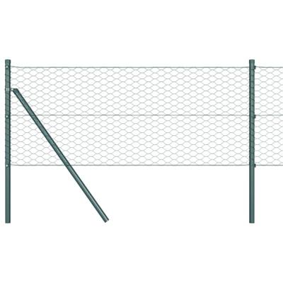 VidaXL Hexagon hek groen 0,4 x 10 m pvc
