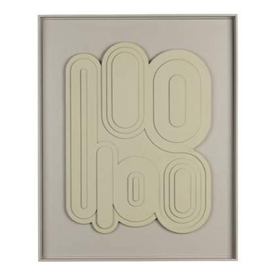 Zuiver Wanddecoratie 'August' 64 x 52cm, kleur Bruin