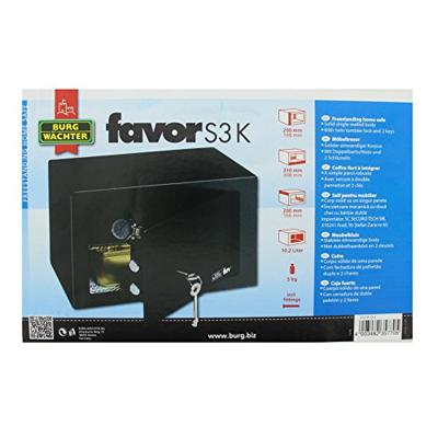 BURG-WÄCHTER Safe Favor S3 K - dubbel slot met sleutel BURG-WÄCHTER Safe Favor S3 K - dubbel slot met sleutel