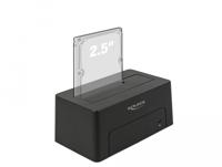 DeLOCK 63958 basisstation voor opslagstations USB 3.2 Gen 2 (3.1 Gen 2) Type-C Zwart - thumbnail