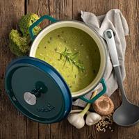 Sola Braadpan met deksel - Blauw - ø 28 cm / 5 liter - thumbnail