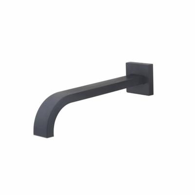 Wiesbaden inbouw-uitloop vierkant 25cm 1/2&apos;&apos; mat zwart