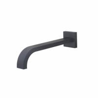 Wiesbaden inbouw-uitloop vierkant 25cm 1/2&apos;&apos; mat zwart - thumbnail