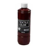 Creativ Company Textiel color verf - bruin, 500ml - thumbnail