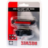 Simson usb led lamp line rood 20 led 3 lux - thumbnail